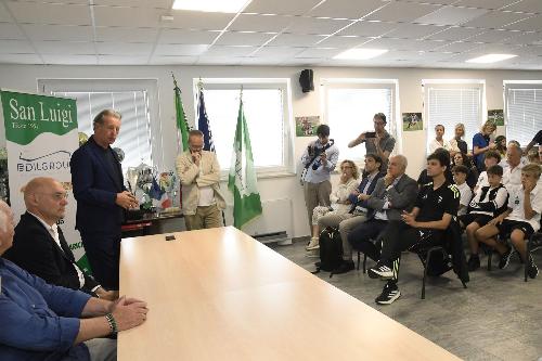 L'intervento dell'assessore regionale Fabio Scoccimarro nella sede del San Luigi