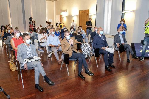 Il pubblico presente alla conferenza stampa di presentazione della 22. edizione di pordenonelegge.it  (foto Gigi Cozzarin)