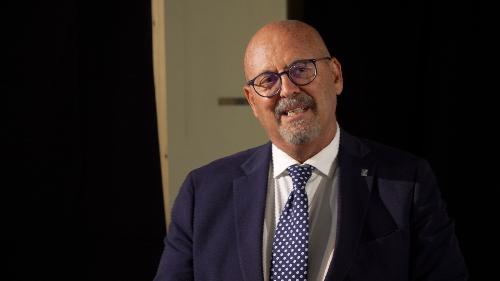 L’assessore regionale al Patrimonio Sebastiano Callari alla presentazione del progetto di recupero della Chiesa delle Stimmate.
