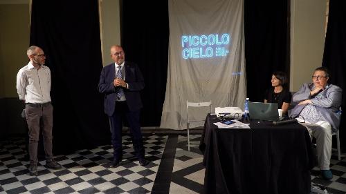 L’assessore regionale al Patrimonio Sebastiano Callari alla presentazione del progetto di recupero della Chiesa delle Stimmate.
