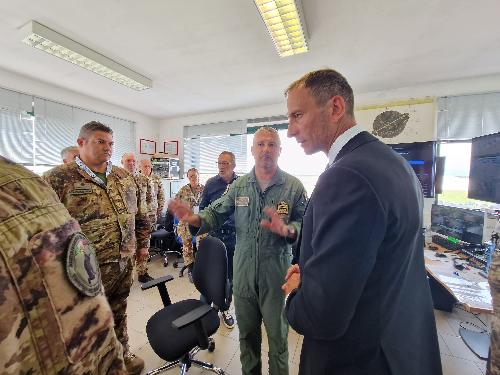 La visita di Fedriga al Centro coordinamento e controllo