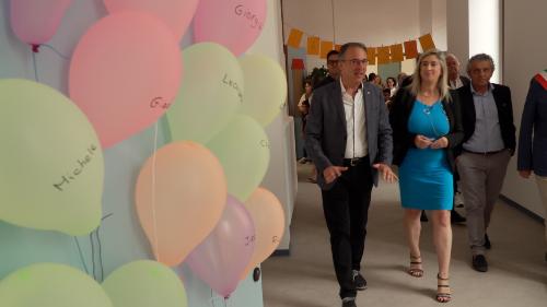 L'assessore Amirante nel corso dell'inaugurazione