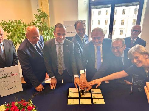 Un altro momento dell'inaugurazione.