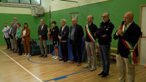 L'inaugurazione della palestra di Forgaria nel Friuli