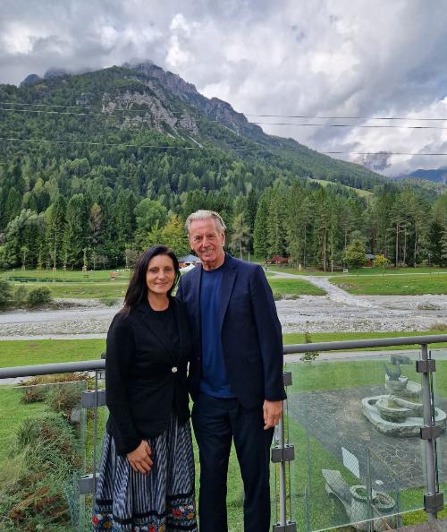 L'assessore Scoccimarro e il viceministro Gava all'evento "Appunti di meteorologia alpina: quel che serve sapere sul meteo in montagna, dall'inverno all'estate".