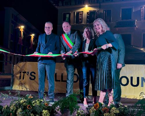 L'assessore Bini alla Festa dell'Uva