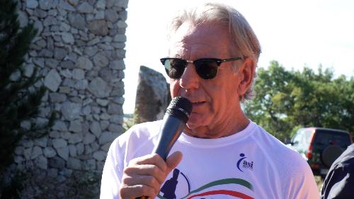 L'assessore regionale alla Difesa dell'ambiente, energia e sviluppo sostenibile Fabio Scoccimarro alla Corsa del Ricordo a Basovizza