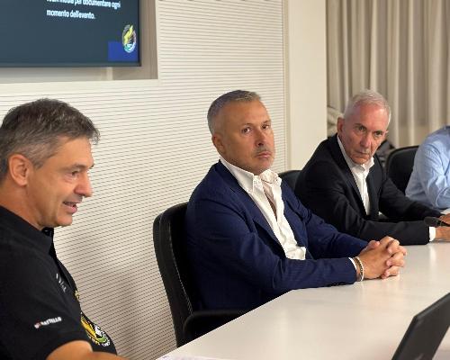 L’assessore regionale alle Attività produttive e turismo, Sergio Emidio Bini, alla presentazione del Campionato italiano di enduro