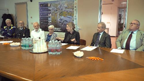 L'assessore Cristina Amirante nella sede della Sdag a Gorizia. 
