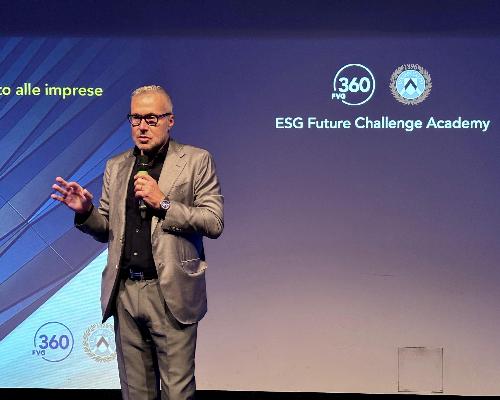 L’assessore regionale alle Attività produttive e turismo Sergio Emidio Bini a "ESG 360 Academy - Future Challenge".