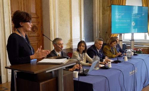 Un momento della conferenza stampa.