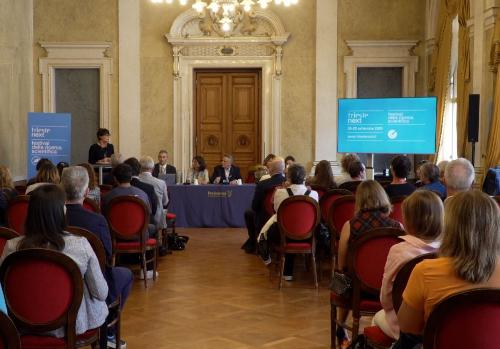 La conferenza stamoa di Trieste Next 2025 è stata ospitata dal Salone di rappresentanza della Regione.
