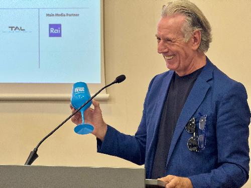 L'assessore Scoccimarro alla presentazione del Barcolana Sea Summit 2025