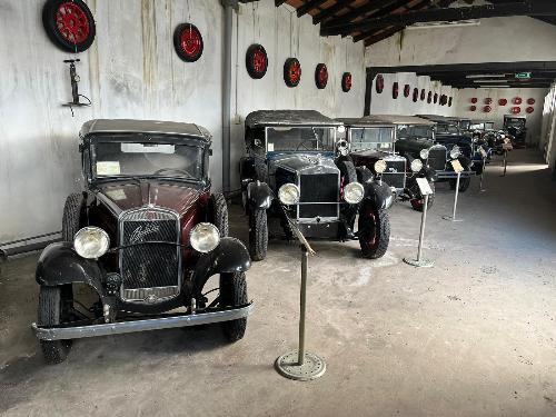 Auto d'epoca in bella mostra