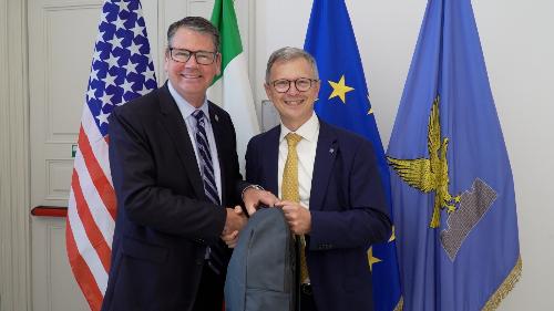 L'assessore Zannier con il segretario dell'Agricoltura e delle foreste della Virginia Matthew Lohr