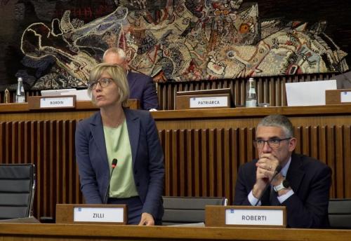L'intervento dell'assessore regionale alle Finanze Barbara Zilli.
