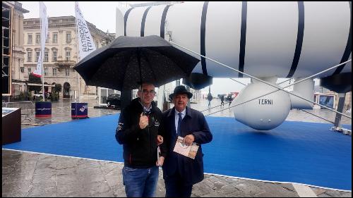 L'assessore Pierpaolo Roberti assieme al sindaco Robero Dipiazza