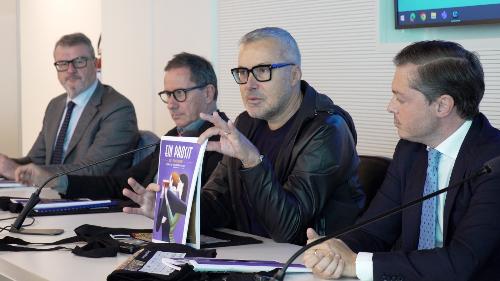 L'assessore regionale alle Attività produttive e turismo Sergio Emidio Bini alla conferenza stampa di presentazione della 26esima edizione di Ein Prosit