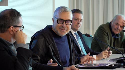 L'assessore regionale alle Attività produttive e turismo Sergio Emidio Bini alla conferenza stampa di presentazione della 26esima edizione di Ein Prosit