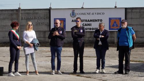 L'assessore Riccardi interviene alla riapertura del campo di addestramento cinofilo a Visco