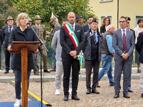 L'assessore regionale alle Finanze Barbara Zilli interviene a Gemona al centenario della sezione Ana locale