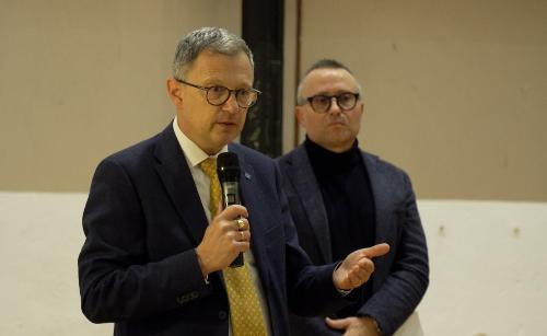 L'intervento dell'assessore regionale alle Risorse agroalimentari Stefano Zannier durante la presentazione del Libro bianco a Montereale