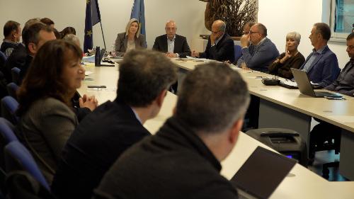 La riunione della  Cabina di regia regionale della logistica presieduta dall'assessore alle Infrastrutture e territorio Cristina Amirante