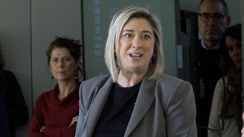 L'assessore Amirante all'inaugurazione del Pl Space center, la struttura realizzata dall’impresa PrimaLuceLab nel contesto del Polo Tecnologico Alto Adriatico