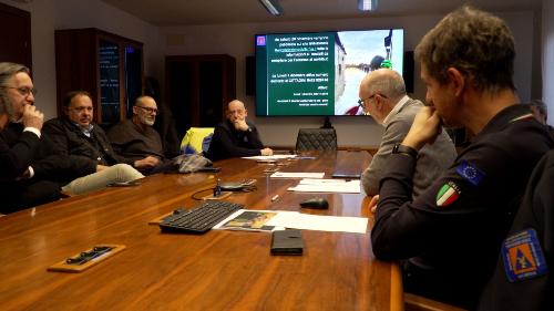 L'assessore Riccardi con i sindaci di Romans d'Isonzo e di Cormons