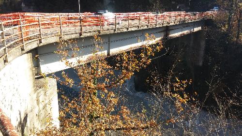 Il ponte sul Degano a Comeglians prima dei lavori