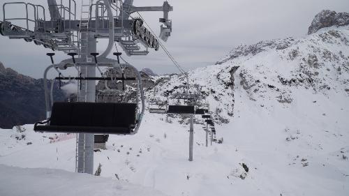 La nuova seggiovia quadriposto Gilberti a Sella Nevea