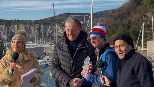 L'assessore regionale alla Difesa dell'ambiente Fabio Scoccimarro a margine delle premiazioni della Corsa della bora 