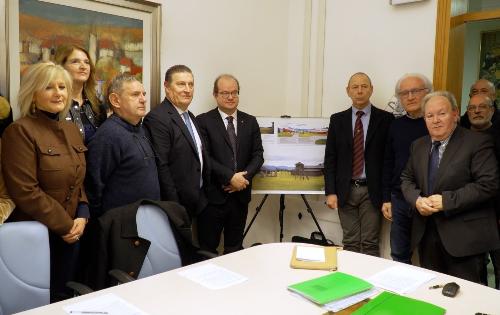 Foto di gruppo al termine della presentazione del del Progetto Campo Pg57.