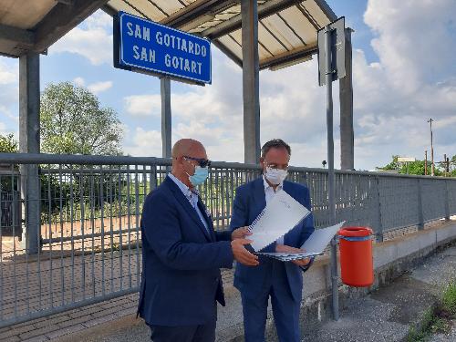 L'assessore regionale Sebastiano Callari assieme al vicesindaco di Udine Loris Michelini 
