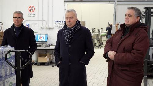 La visita dell'assessore Bini (al centro nella foto)