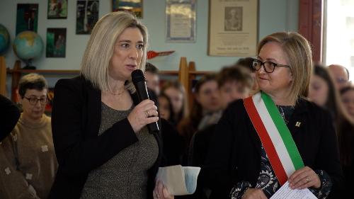 L'assessore Amirante con il sindaco di Pasiano di Pordenone Marta Amadio