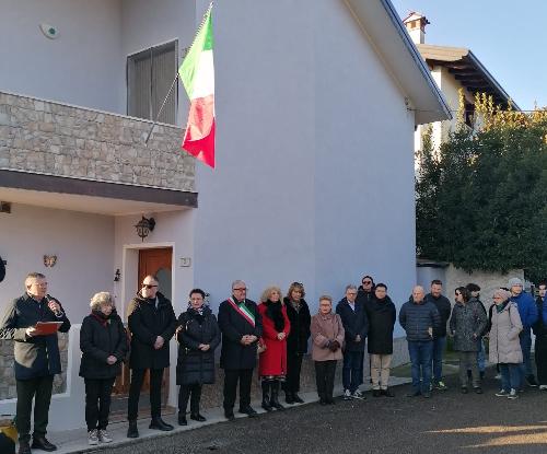 Giorno della Memoria - L'assessore regionale alle Risorse agroalimentari Stefano Zannier a Barbeano di Spilimbergo
