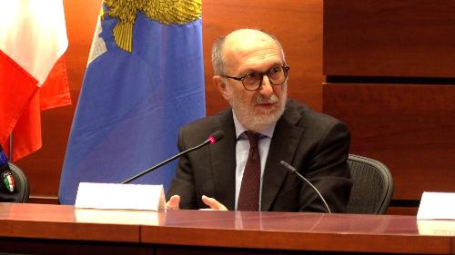 L'assessore Riccardi nel corso del suo intervento