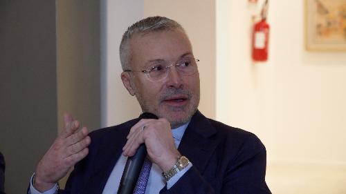 L'assessore Bini alla presentazione della mostra "Impressionismo e modernità. Monet, Van Gogh, Picasso, Kandinsky, Magritte"