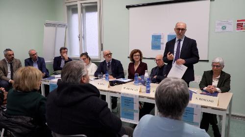 L'assessore Riccardi all'inaugurazione del Crid di Gorizia