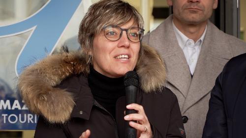 L’assessore regionale alle Finanze Barbara Zilli, intervenuta alla cerimonia di inaugurazione del nuovo ufficio IAT a Forgaria nel Friuli