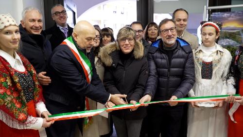 L’assessore regionale alle Finanze Barbara Zilli, intervenuta alla cerimonia di inaugurazione del nuovo ufficio IAT a Forgaria nel Friuli