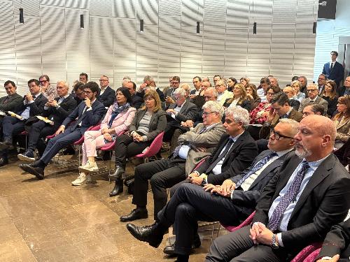 L'assessore regionale alle Attività produttive Sergio Emidio Bini all'anteprima della quarta edizione di Open Dialogues for the Future 