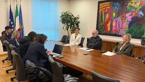 Una fasde dell'incontro di oggi a Udine