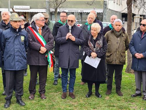 L'assessore Riccardi alla cerimonia svoltasi questa mattina a Udine