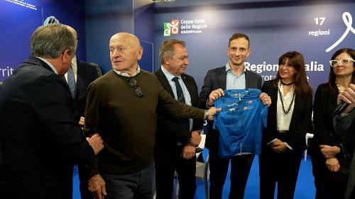 Fedriga alla presentazione della Coppa Italia delle Regioni di Ciclismo 2026