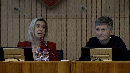 L'assessore Amirante con la sindaca di Buja Silvia Pezzetta