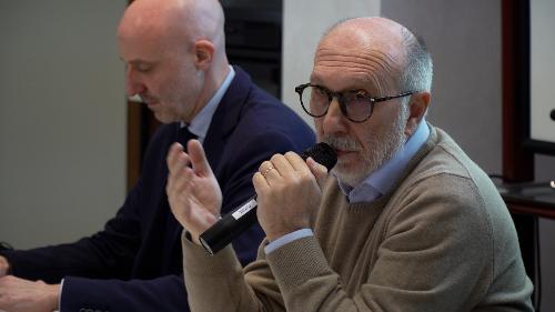 Riccardi con il direttore sanitario di Asufc David Turello