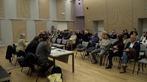 L'auditorium con i sindaci e gli esperti tecnici dei Comuni dello Spilimberghese