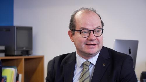 Il vice governatore con delega alla Cultura Mario Anzil in visita alla Cineteca del Friuli a Gemona del Friuli